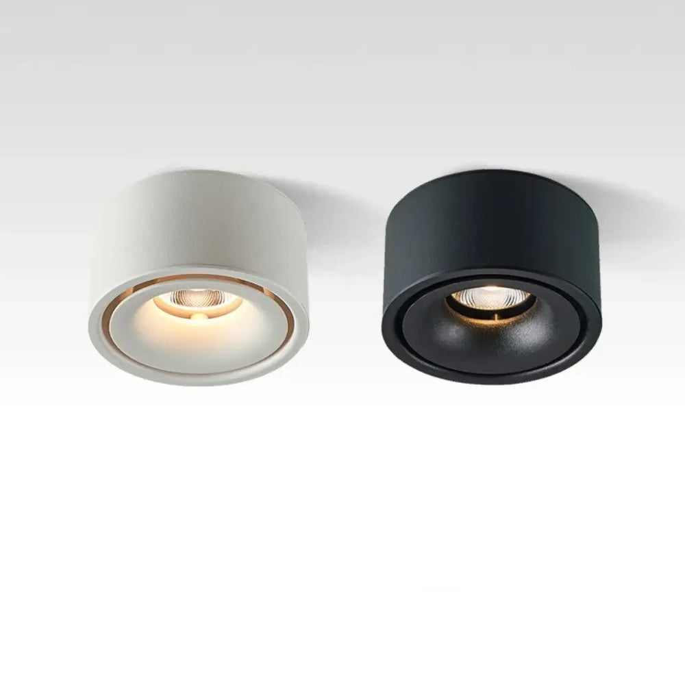 Luminaire plafonnier jinu plafonnier moderne avec éclairage led chaud en blanc et noir mat design circulaire plus qu’un simple éclairage