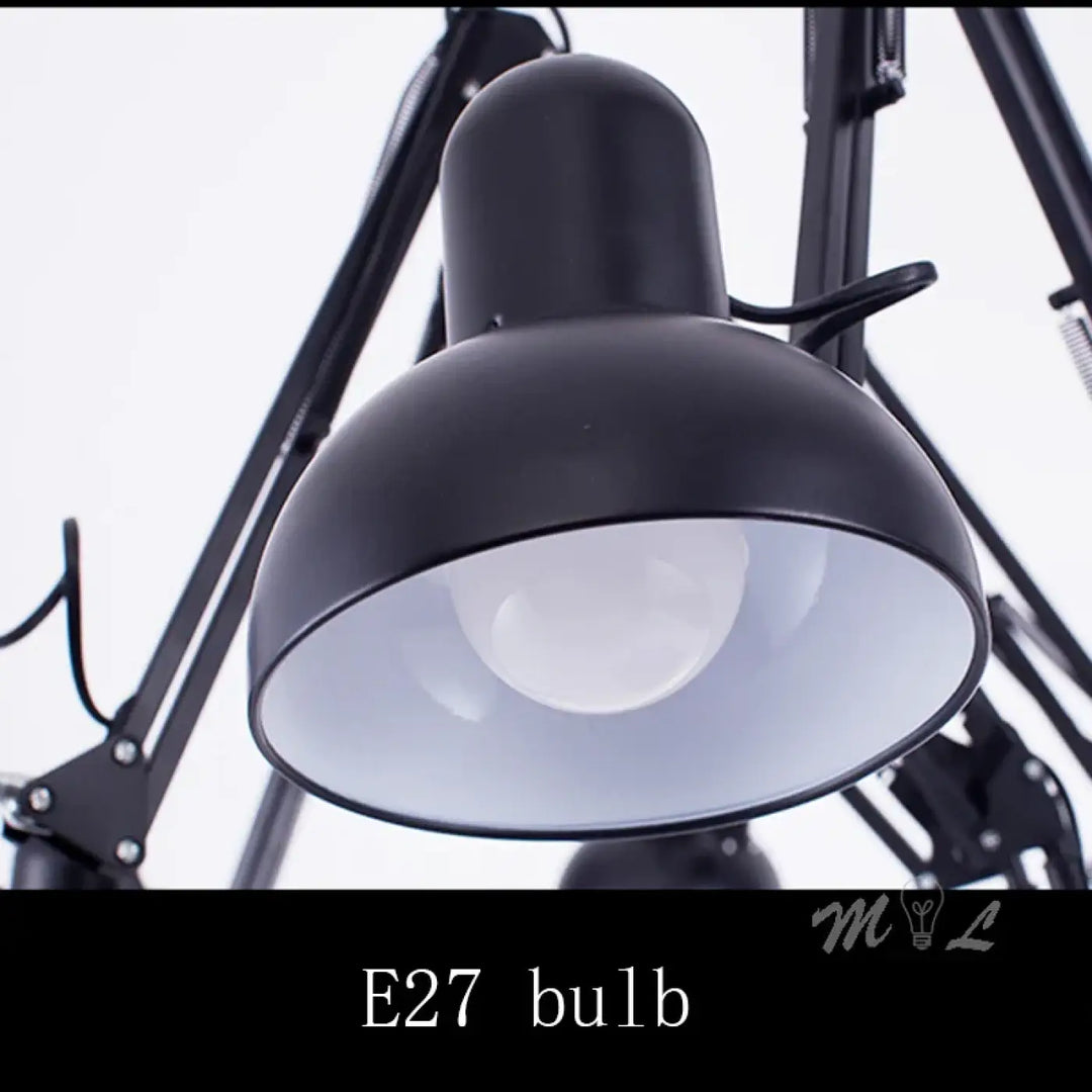 Plafonnier moderne têtes design noir éclairage led