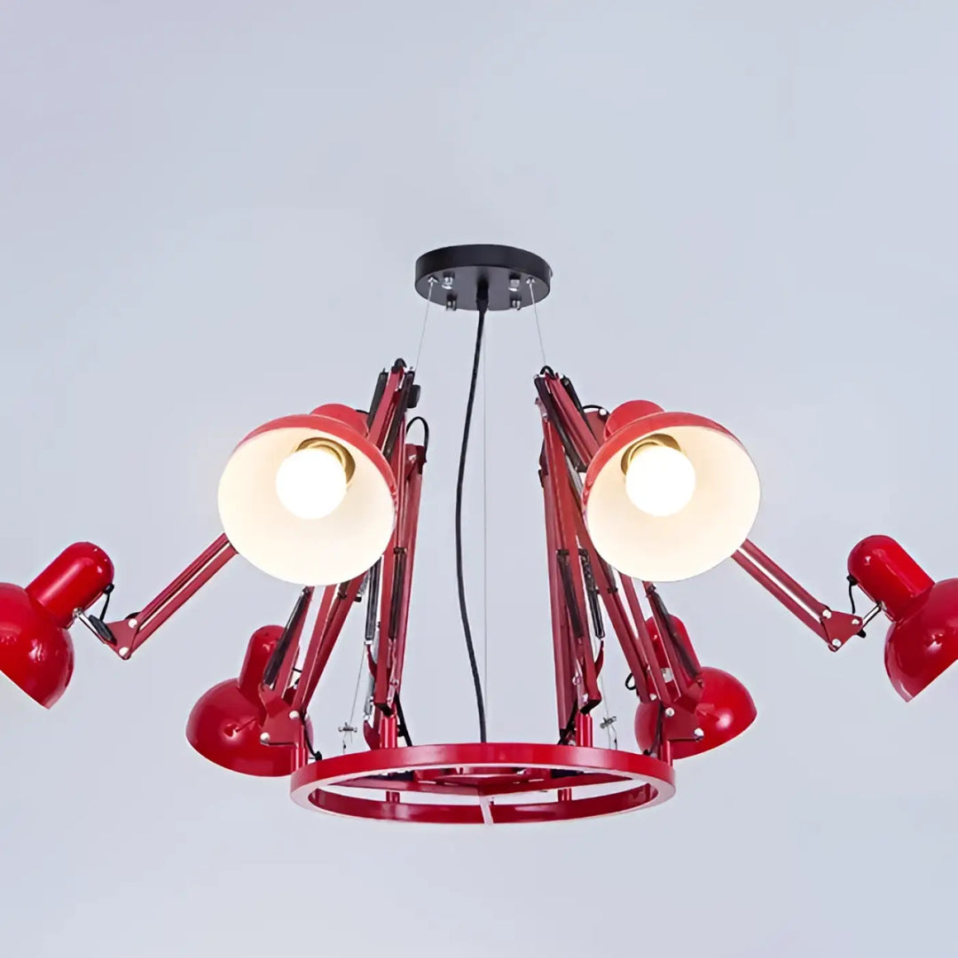Plafonnier moderne têtes design noir éclairage led