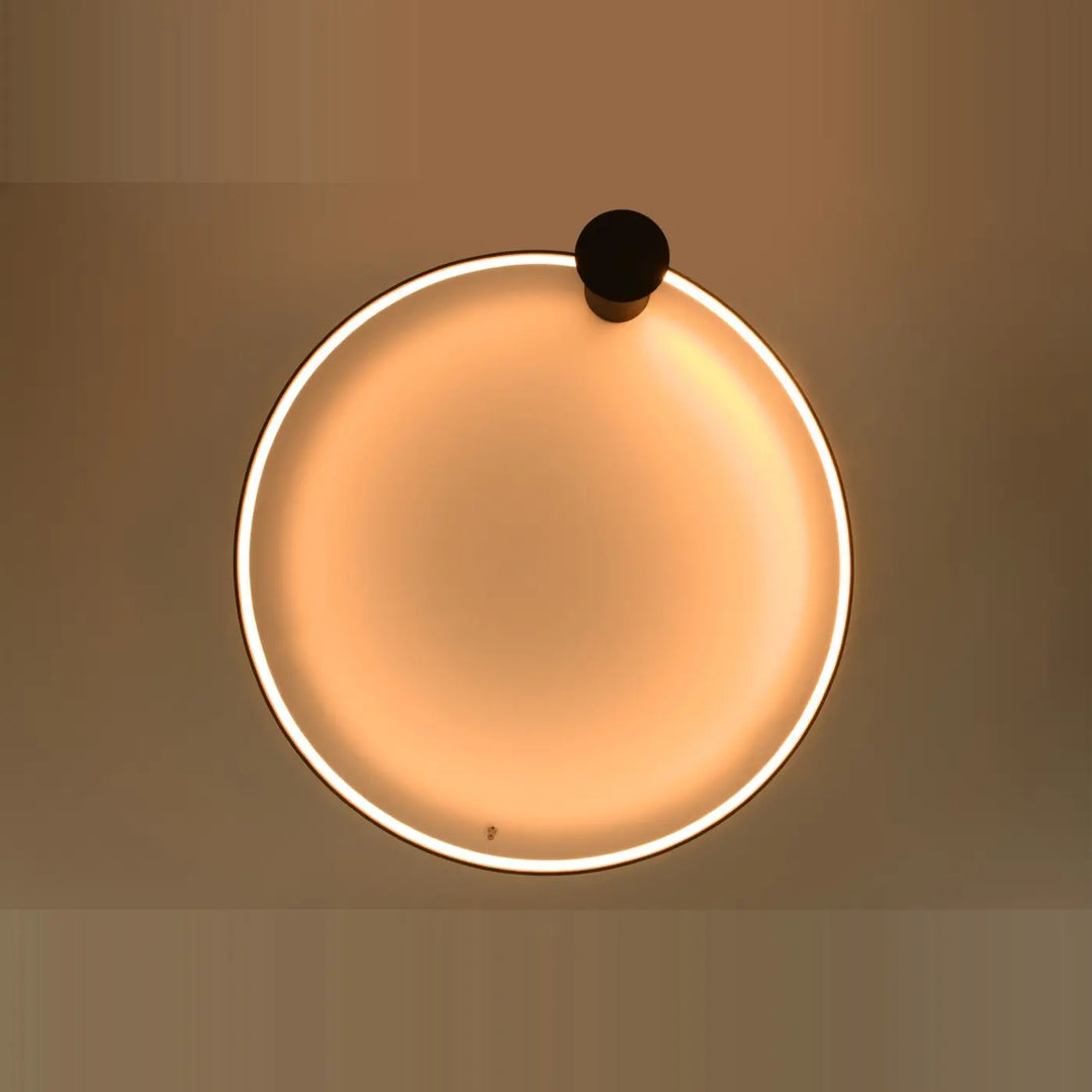 Luminaire plafonnier rio 110 noir avec modules led et verre dépoli, design unique pour lampes rio à lumière chaude 3000k
