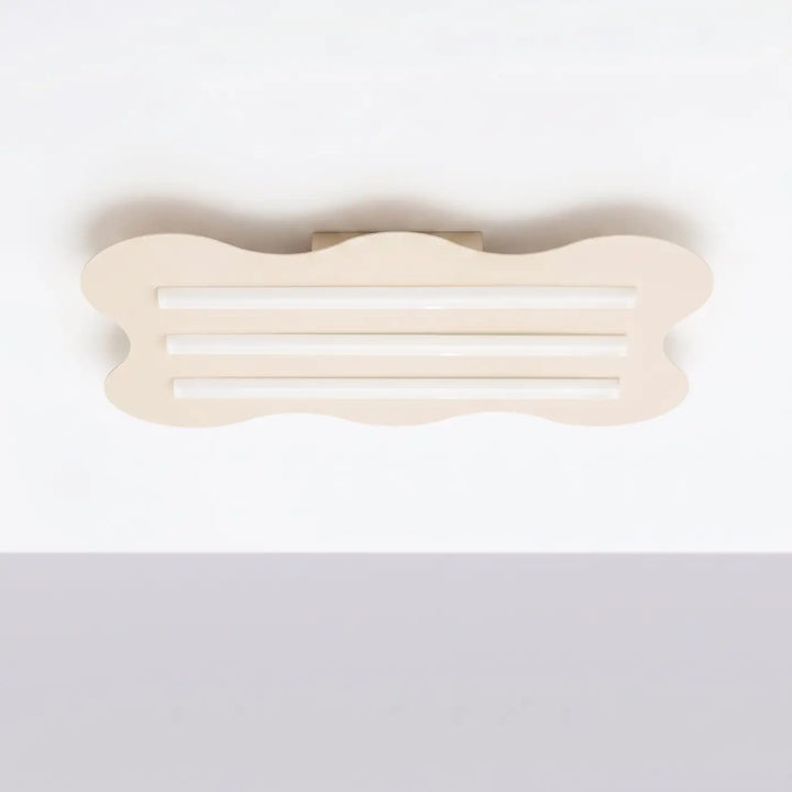 Plafonnier KLOVER beige éteinte, au plafond