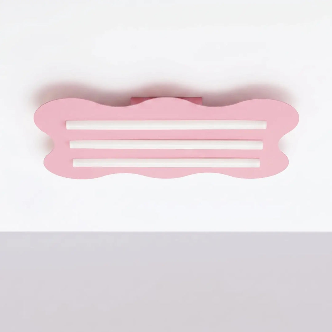 Plafonnier KLOVER rose éteinte, au plafond