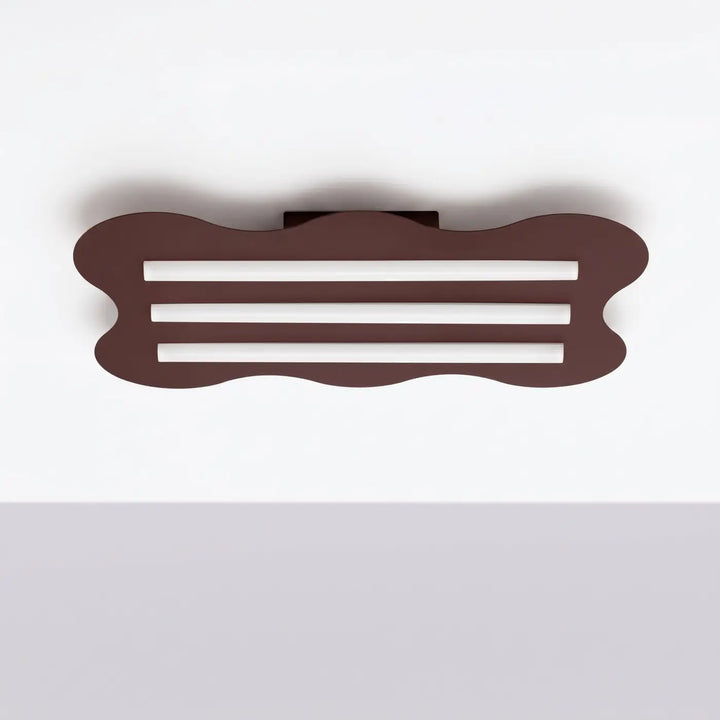 Plafonnier KLOVER marron éteinte, au plafond