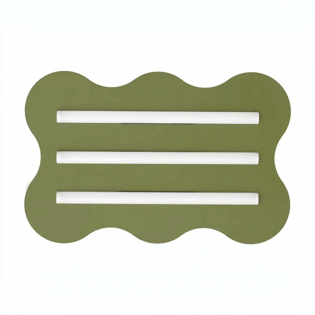 Plafonnier KLOVER vert olive vue d'ensemble