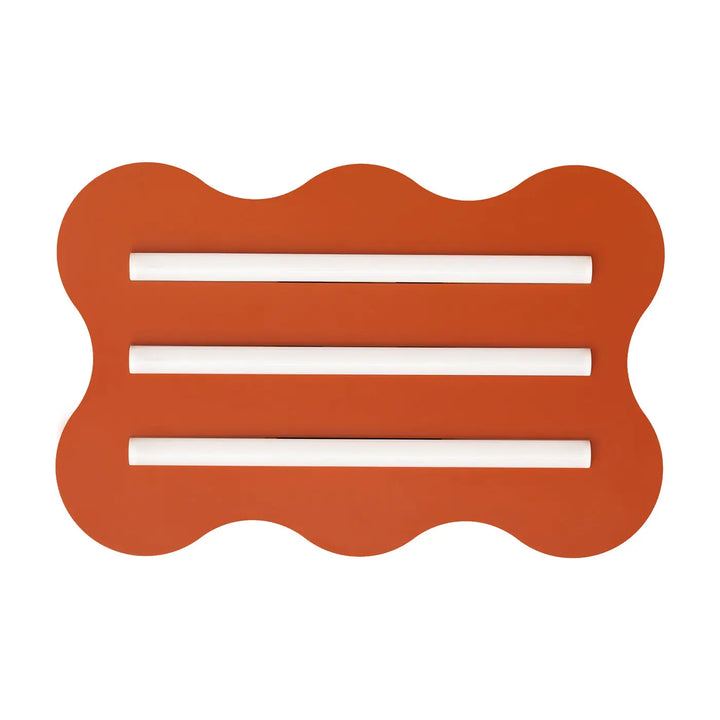 Plafonnier KLOVER ocre rouge vue d'ensemble