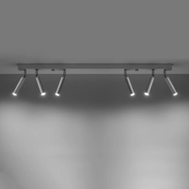 Luminaire plafonnier blanc allumé