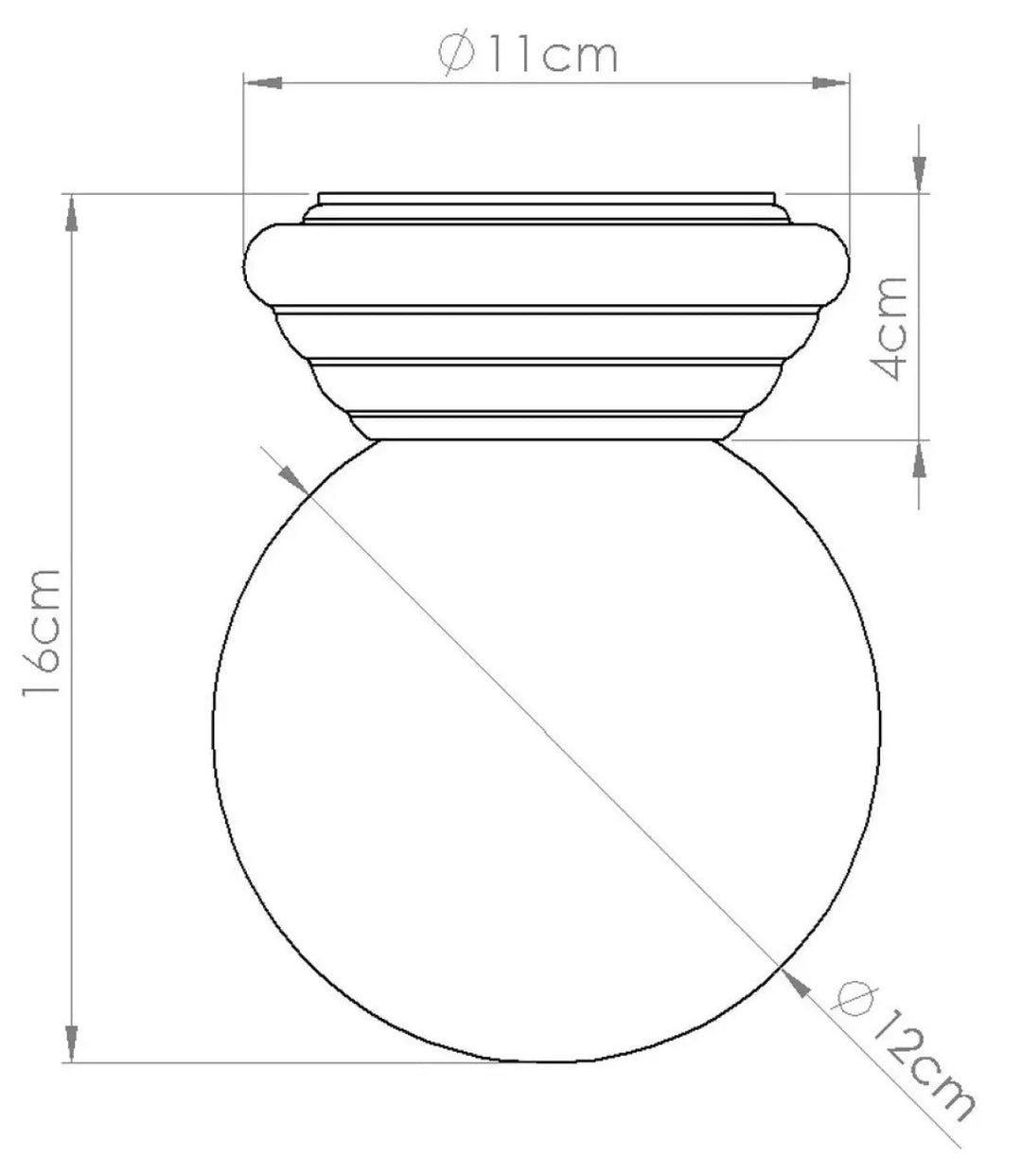 Luminaire plafonnier zori en céramique émaillée blanc avec abat-jour en verre opalin petit plafonnier élégant