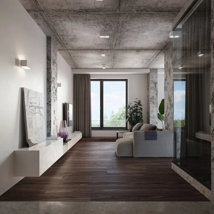 Luminaire Plafonnier blanc dans un intérieur contemporain