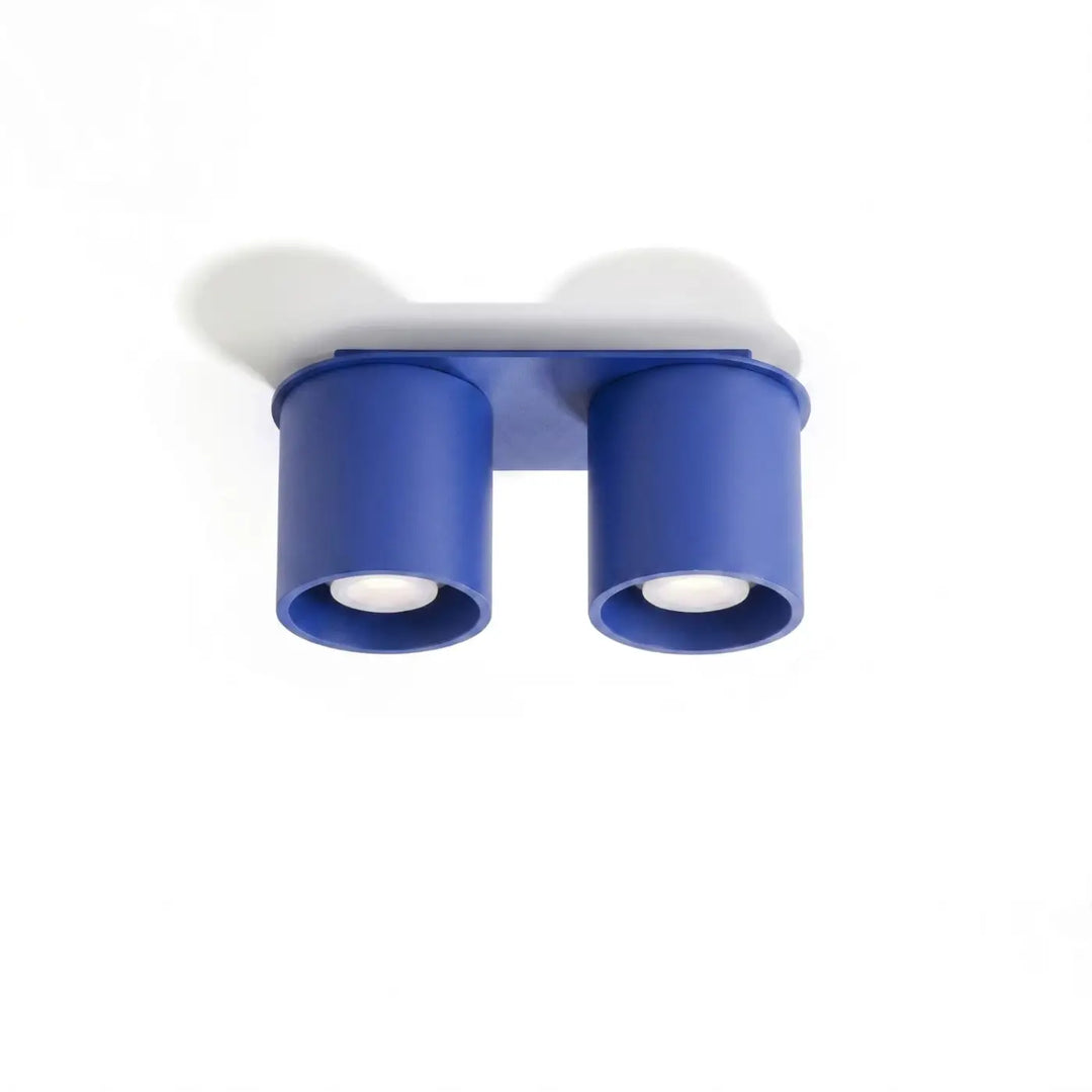 Luminaire Plafonnier outremer éteinte, vue rapprochée