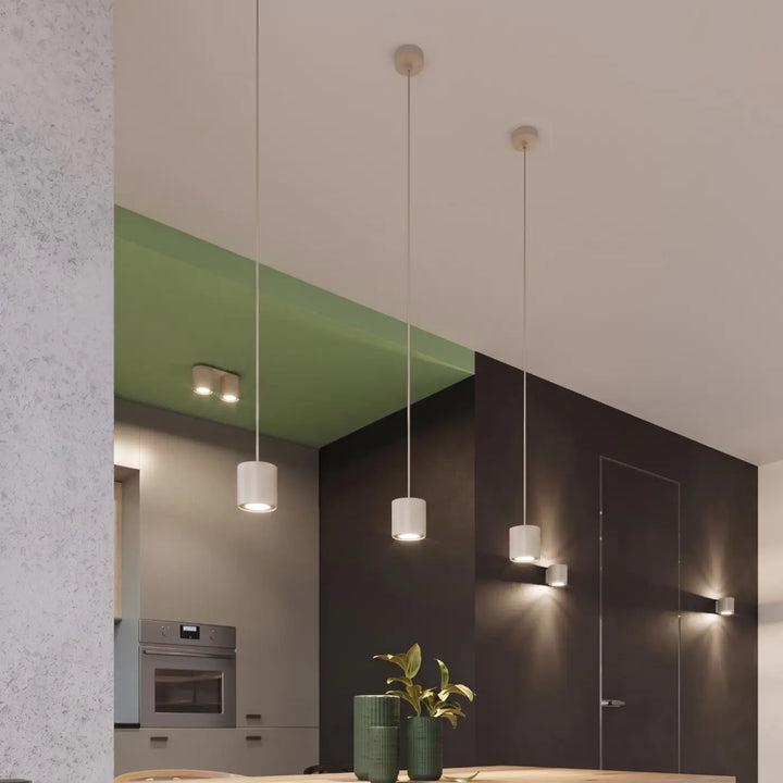 Luminaire Plafonnier beige dans un intérieur contemporain