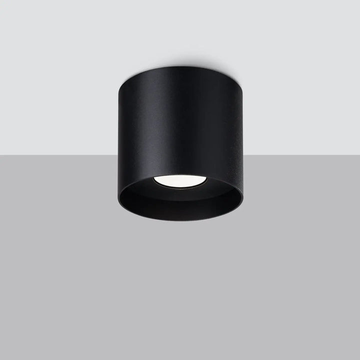 Luminaire plafonnier noir éteint