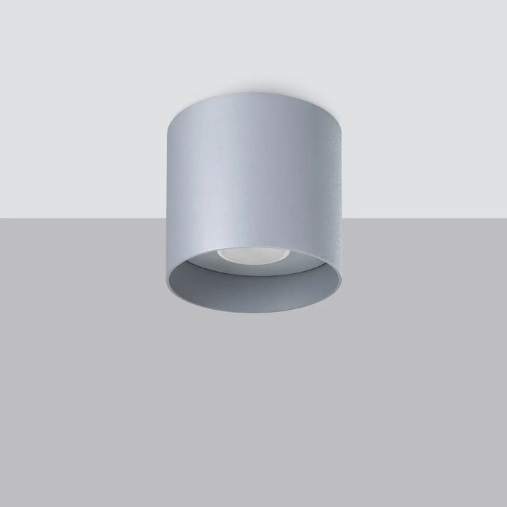 Luminaire plafonnier gris éteint