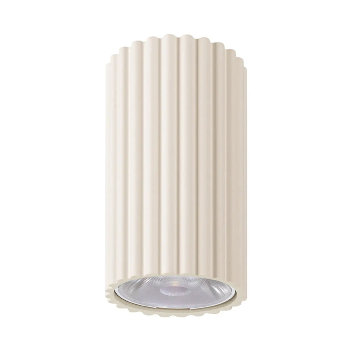 Plafonnier cannelé IVAR beige vue d'ensemble