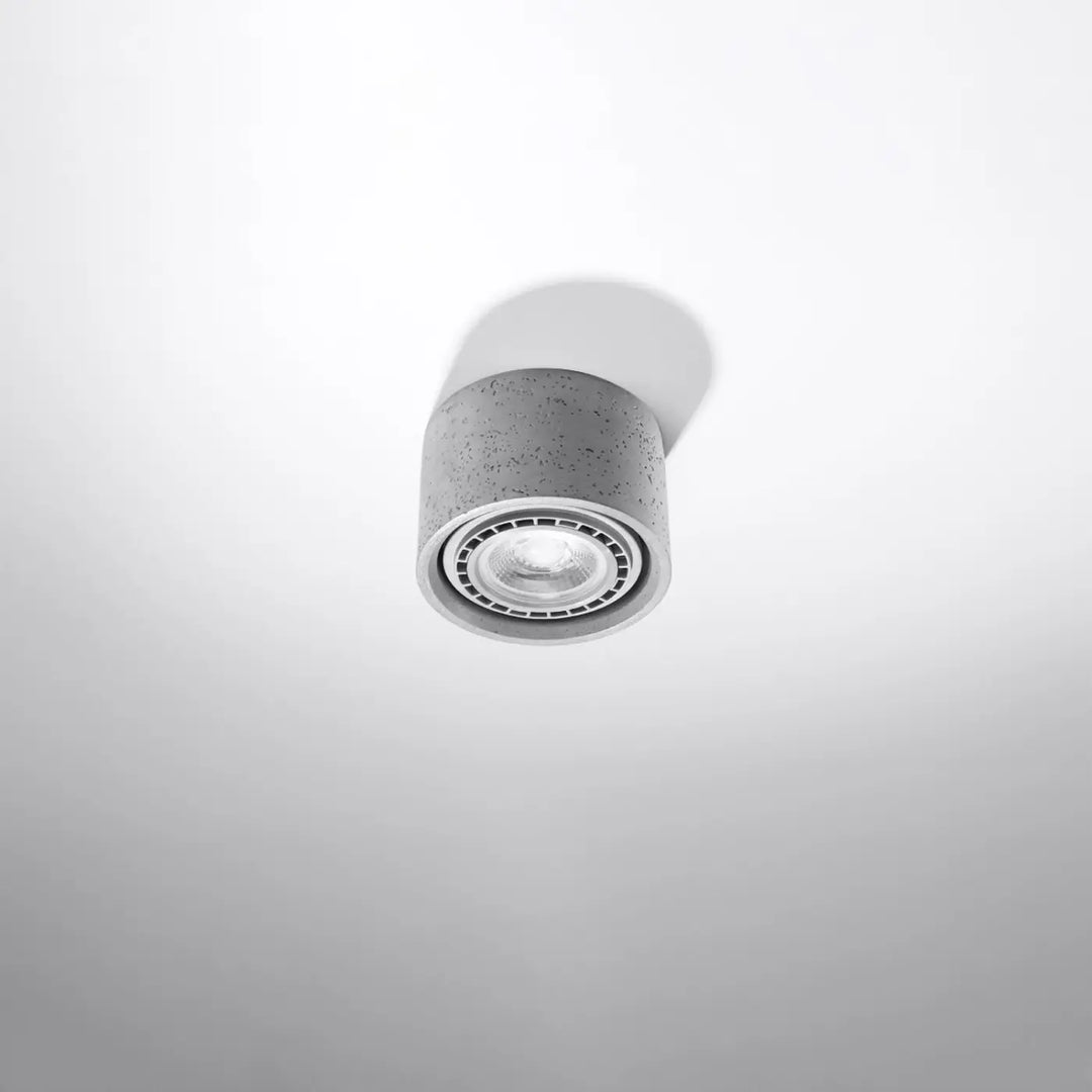 Luminaire plafonnier gris éteint