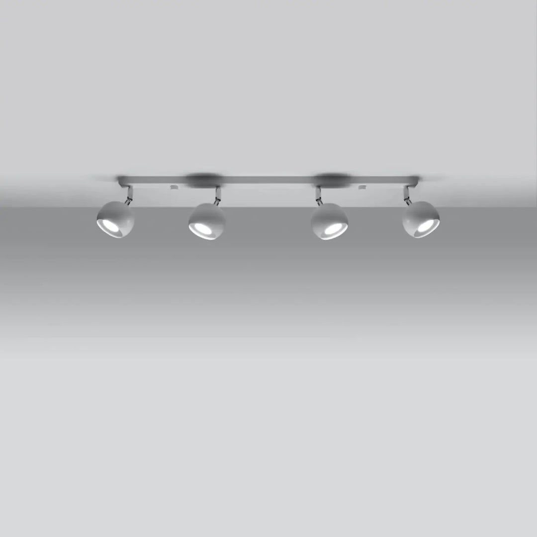 Luminaire plafonnier blanc allumé