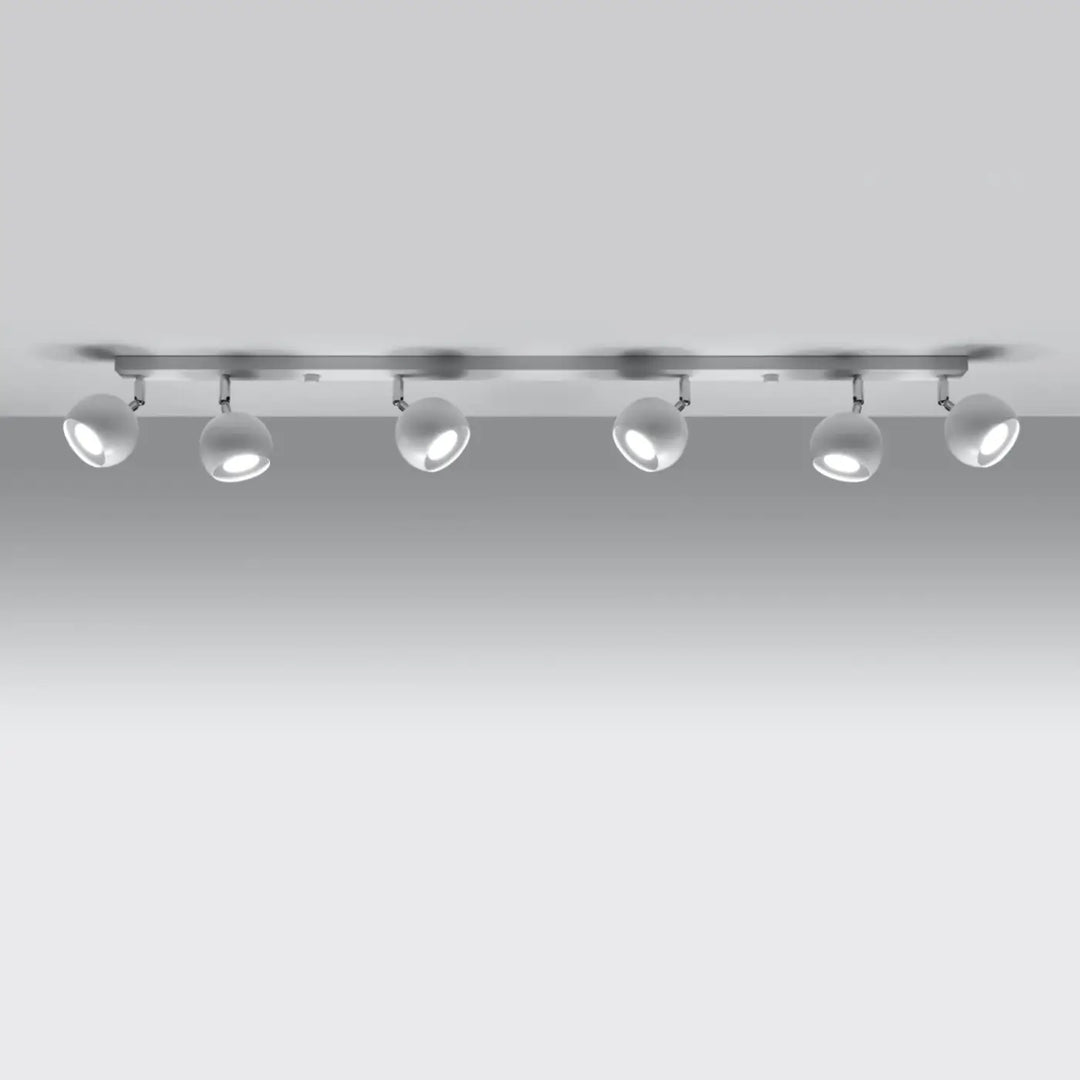 Luminaire plafonnier blanc allumé