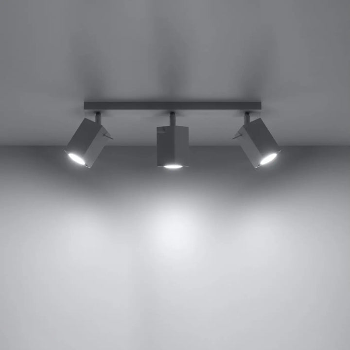 Luminaire plafonnier blanc allumé