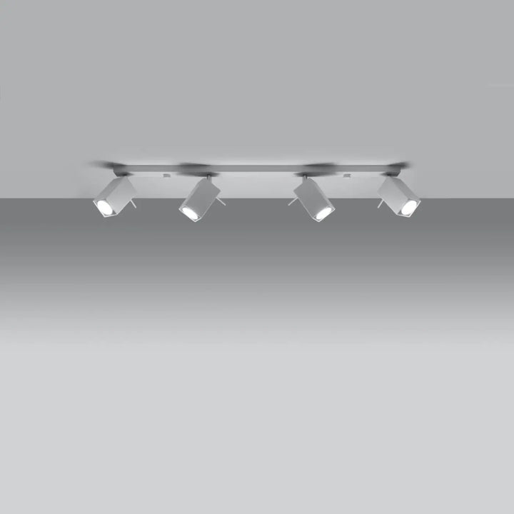 Luminaire plafonnier blanc allumé