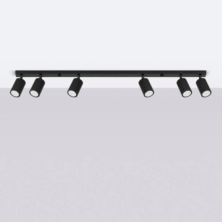 Luminaire Plafonnier noir éteinte, vue rapprochée