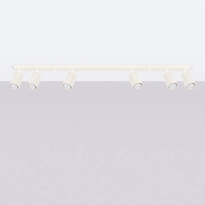 Luminaire Plafonnier beige éteinte, vue rapprochée