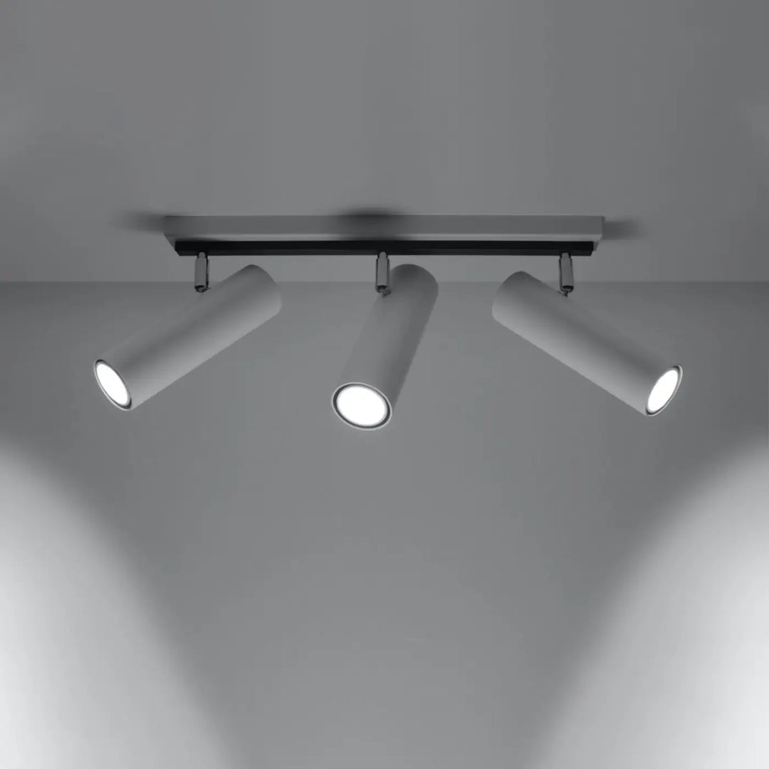 Luminaire plafonnier blanc allumé