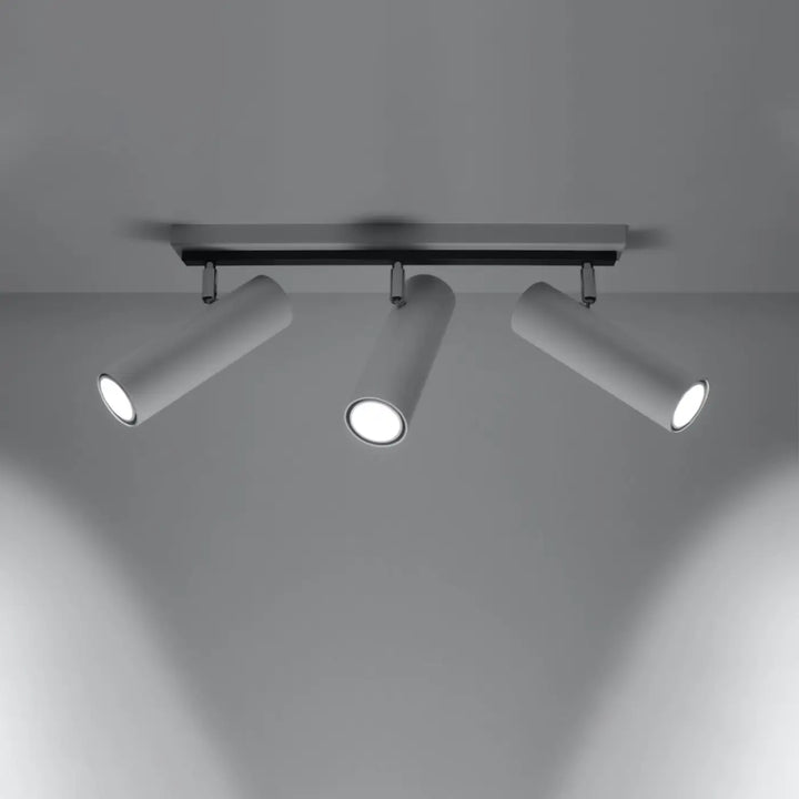 Luminaire plafonnier blanc allumé