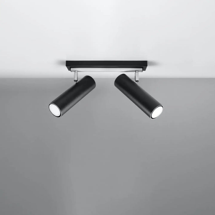 Luminaire plafonnier noir éteint