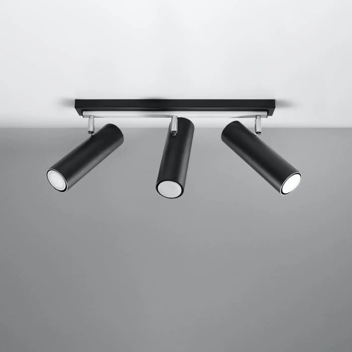 Luminaire plafonnier noir éteint