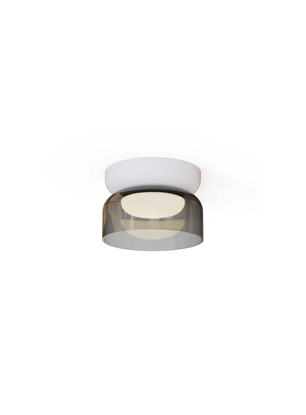 Plafonnier Totem Mini Pablo Designs en verre soufflé fumé
