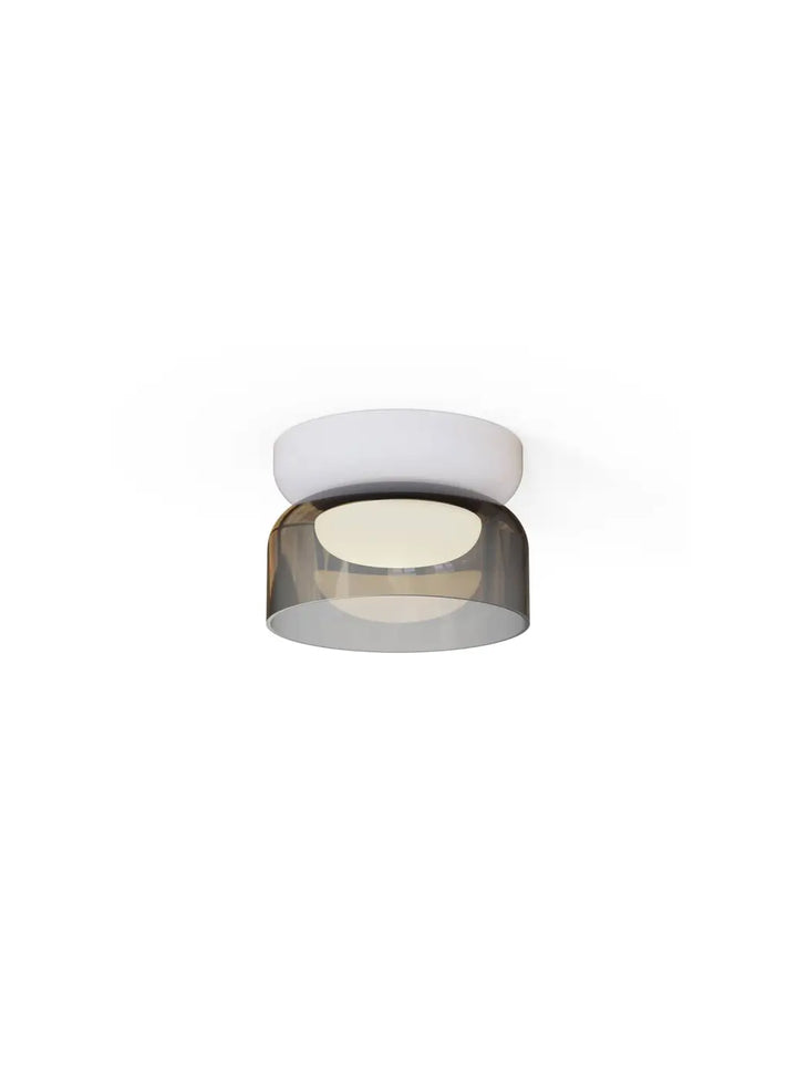 Plafonnier Totem Mini Pablo Designs en verre soufflé fumé