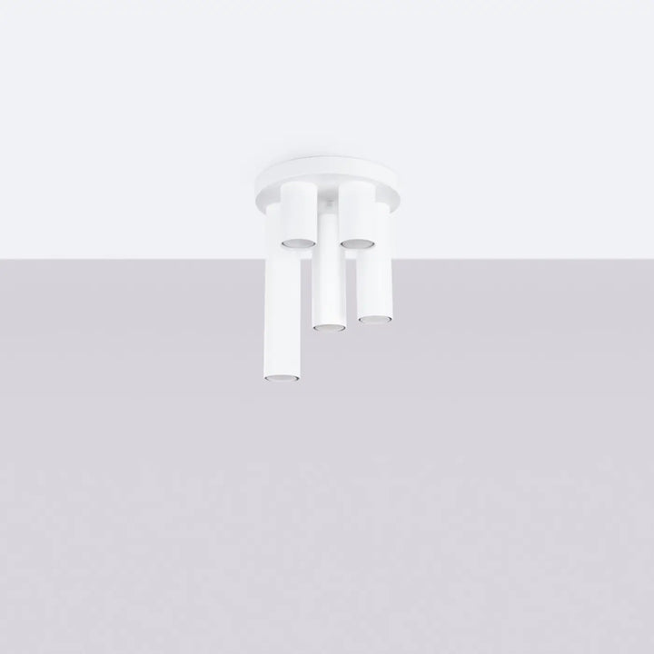 Luminaire Plafonnier blanc éteinte, vue rapprochée