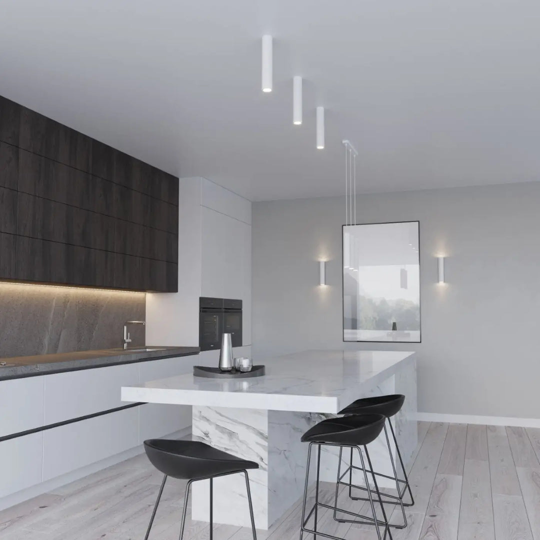 Luminaire Plafonnier blanc dans un intérieur contemporain