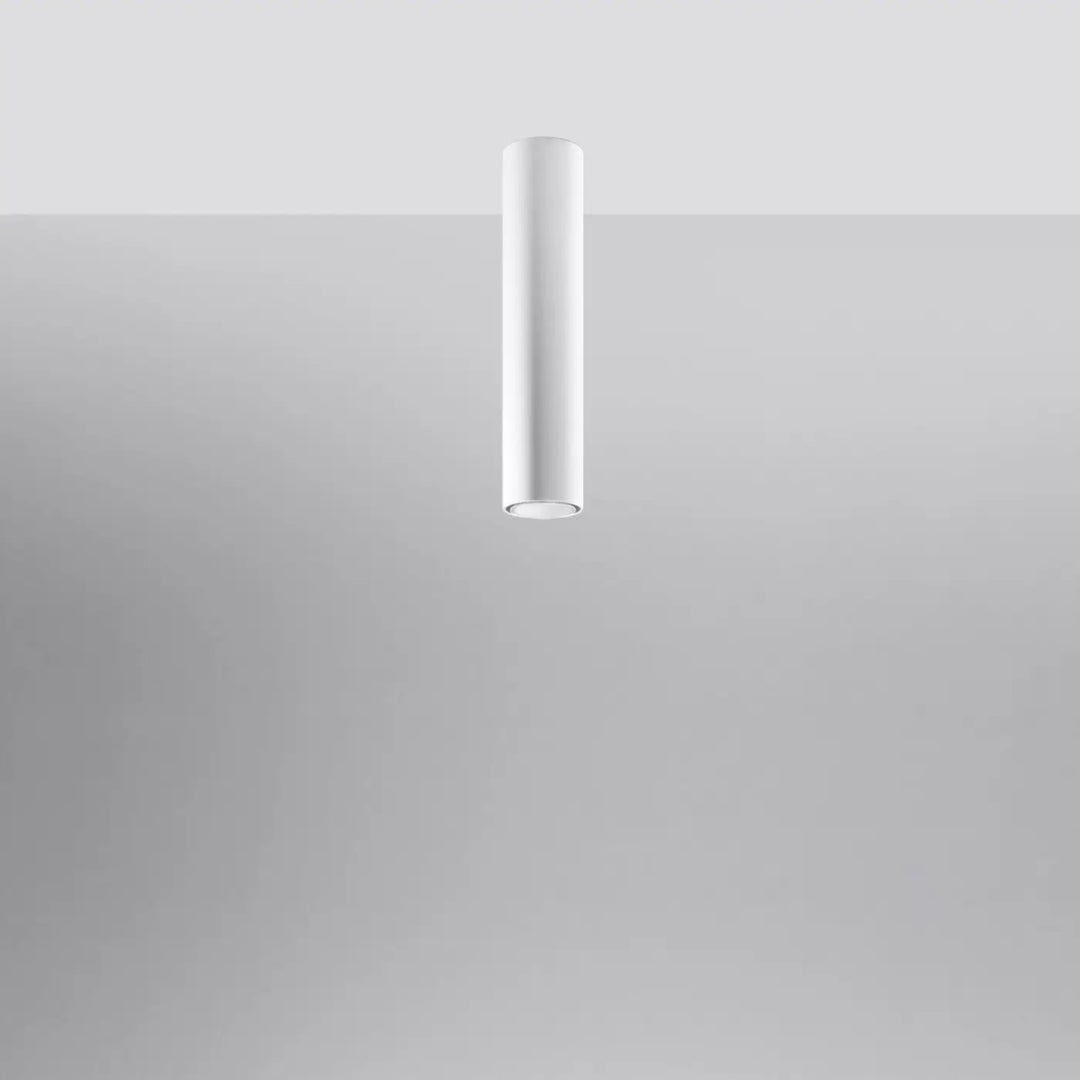 Luminaire Plafonnier blanc éteinte, vue rapprochée