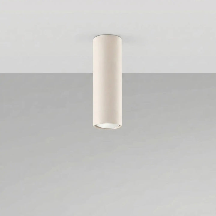 Luminaire Plafonnier beige éteinte, vue rapprochée