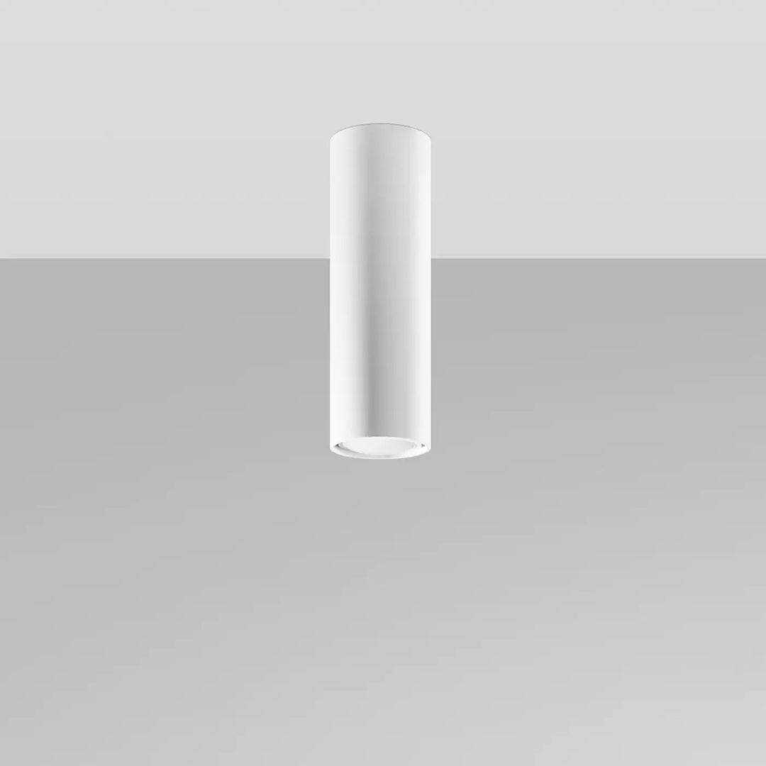 Luminaire Plafonnier blanc éteinte, vue rapprochée