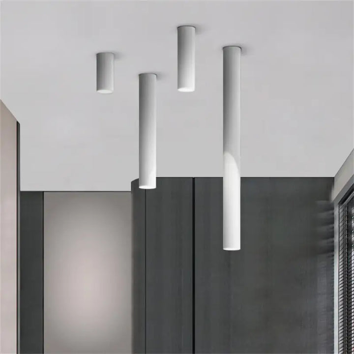 Plafonnier Tube LED Moderne en Aluminium