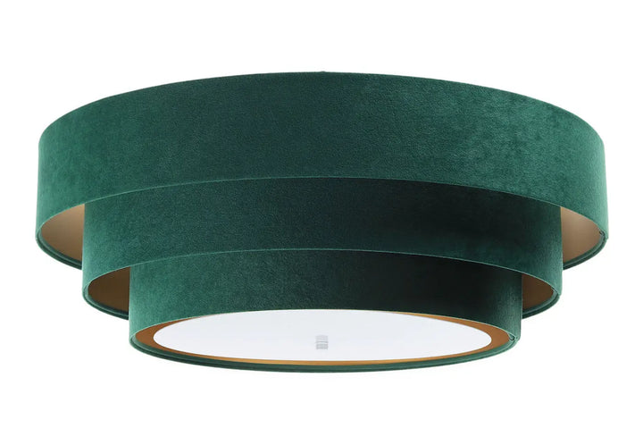 Plafond Triniti Veloursstoff – Green/Gold