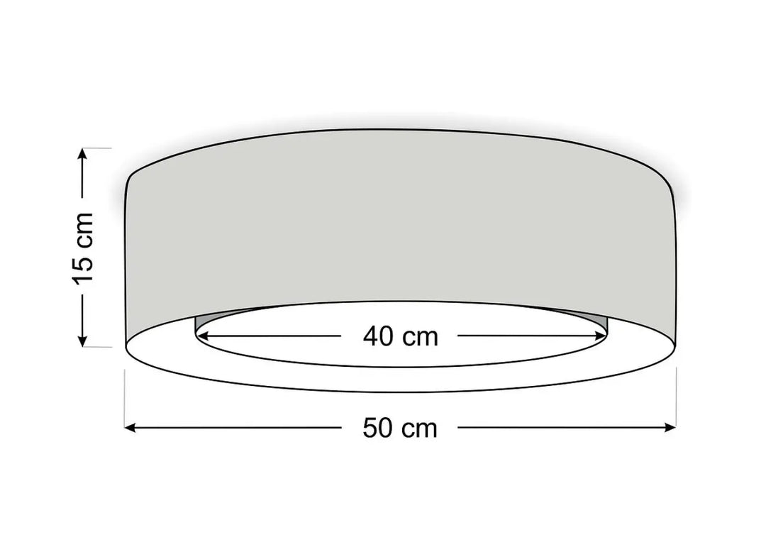 Luminaire plafonnier puro violet design rond en finition mate grise avec lignes géométriques épurées