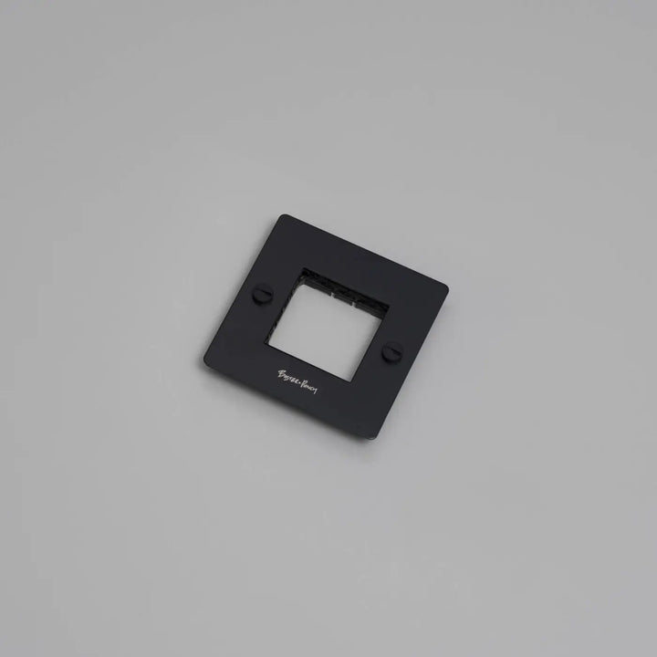 Plaque de finition Wall Plate 1 poste avec logo noire #couleur_noir