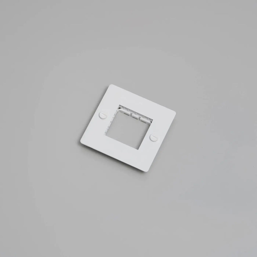 Plaque de finition Wall Plate 1 poste sans logo blanche #couleur_blanc