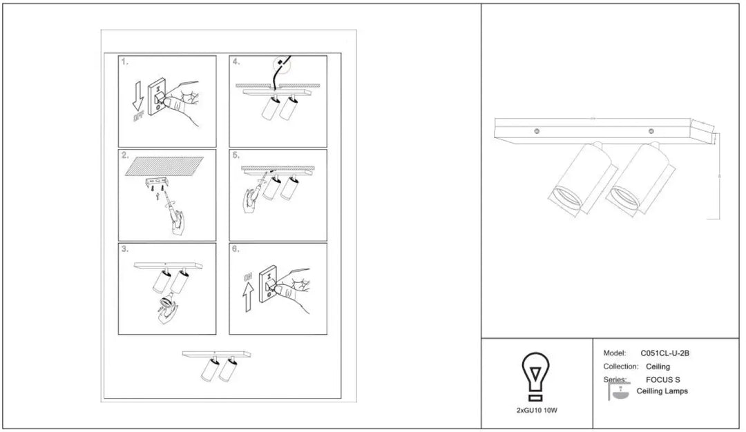 Spot double focus têtes orientables en métal argenté avec longue base et bras réglables pour éclairage ciblé au plafond