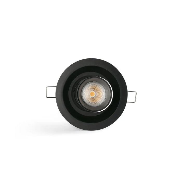 Spot encastrable Kope noir Ø 100 mm de Faro Barcelona