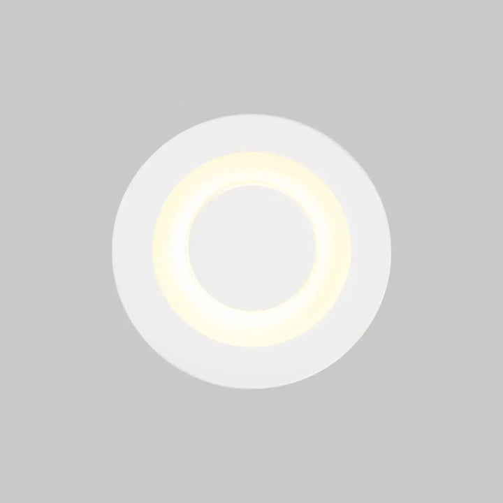 Spot encastrable limo led blanc avec anneau jaune chaud lumineux indice ip65 pour éclairage encastré étanche
