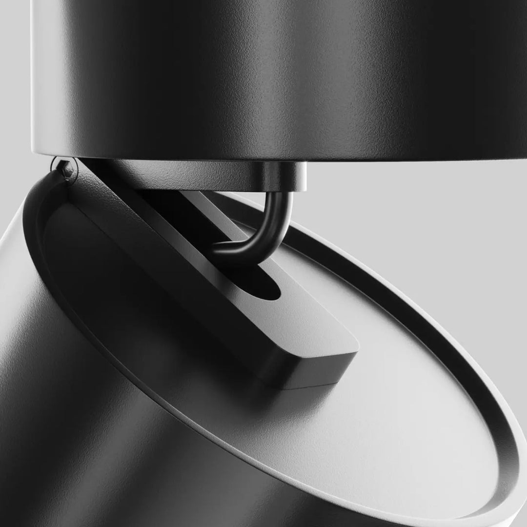 Spot onda disque rétractable noir mat style industriel avec design minimaliste spot encastrable élégant