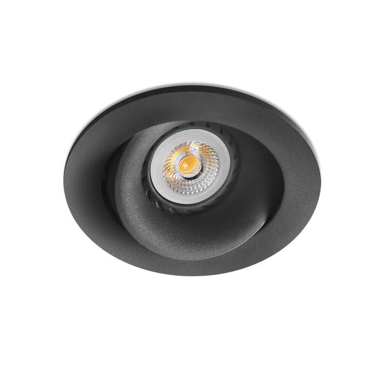 Spot encastrable rond Argon noir de Faro Barcelona