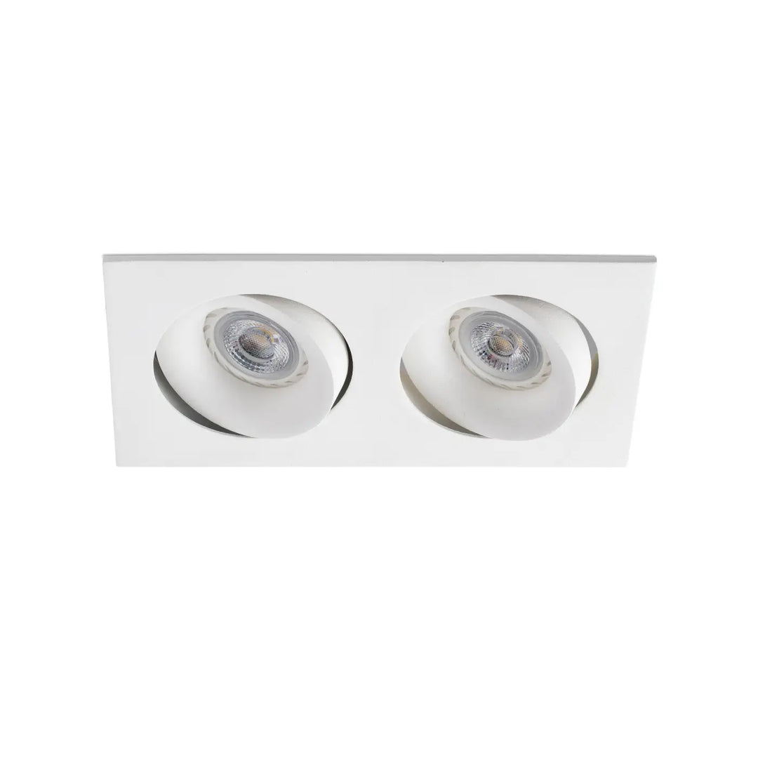 Spot encastrable double Argon blanc de Faro Barcelona