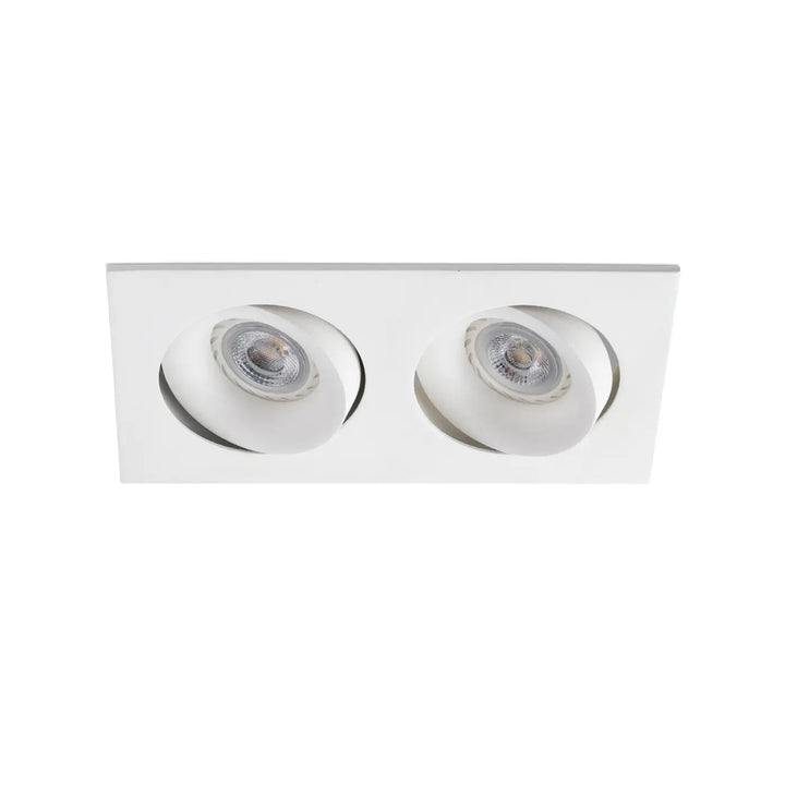 Spot encastrable double Argon blanc de Faro Barcelona