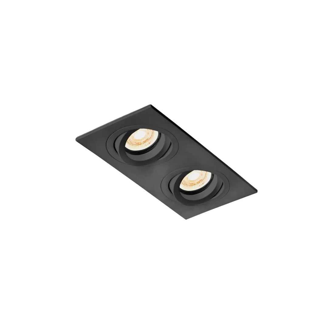 Spot encastrable Radon RCT double noir de Faro Barcelona