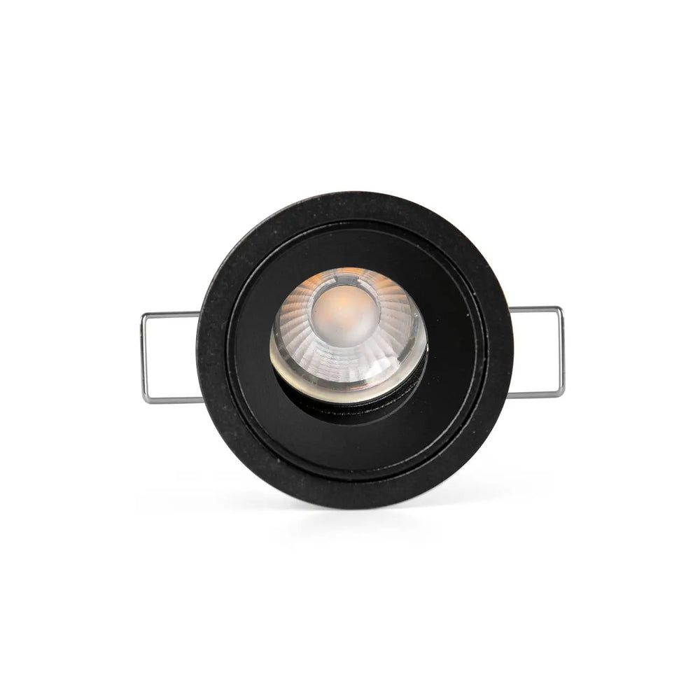 Spot encastrable Flic noir avec collerette de Faro Barcelona