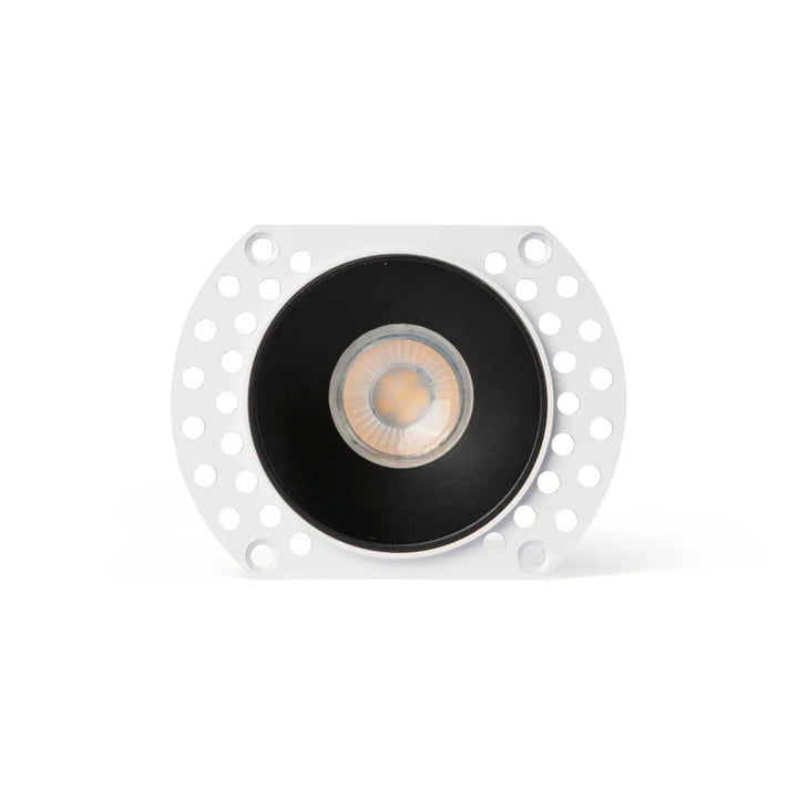 Spot encastrable Flac noir sans collerette IP44 de Faro Barcelona